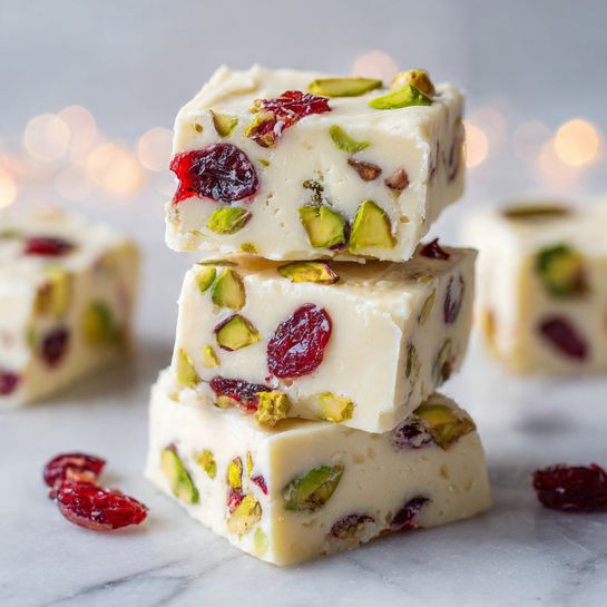 Cranberry Pistachio Shortbread Cookies