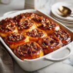 Sticky Bun Breakfast Casserole with Cinnamon Rolls