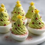 Christmas Tree Deviled Eggs