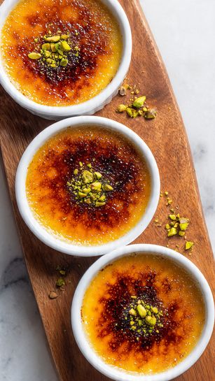 Vegan Pistachio Crème Brûlée (No Water Bath or Baking!)