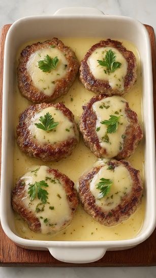 Cheesy Baked Meat Patties