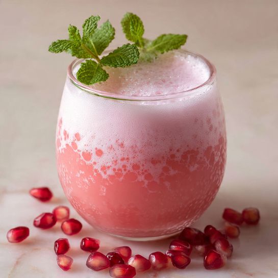 Pomegranate Gin Fizz Cocktail 4 Pomegranate Gin Fizz Cocktail - Recipe Image