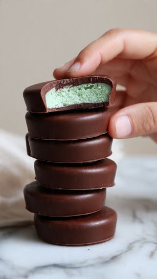 No-Bake Mint Chip Cookies