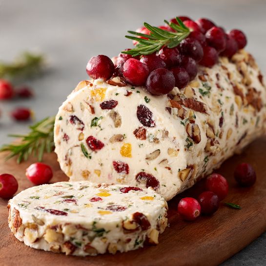 Pineapple Cranberry Holiday Cheese Log - Recipe Image