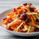 Refreshing Apple Cranberry Carrot Salad (Crunchy Fruit & Veggie Slaw)