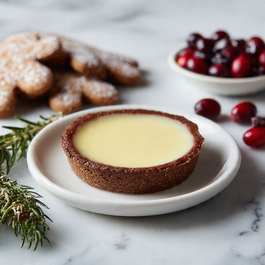 Eggnog Custard Tart