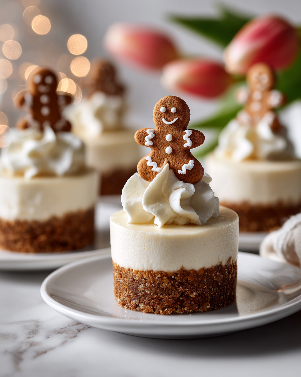 Mini Gingerbread Cheesecakes That Melt in Your Mouth 4 Mini Gingerbread Cheesecakes That Melt in Your Mouth - Recipe Image