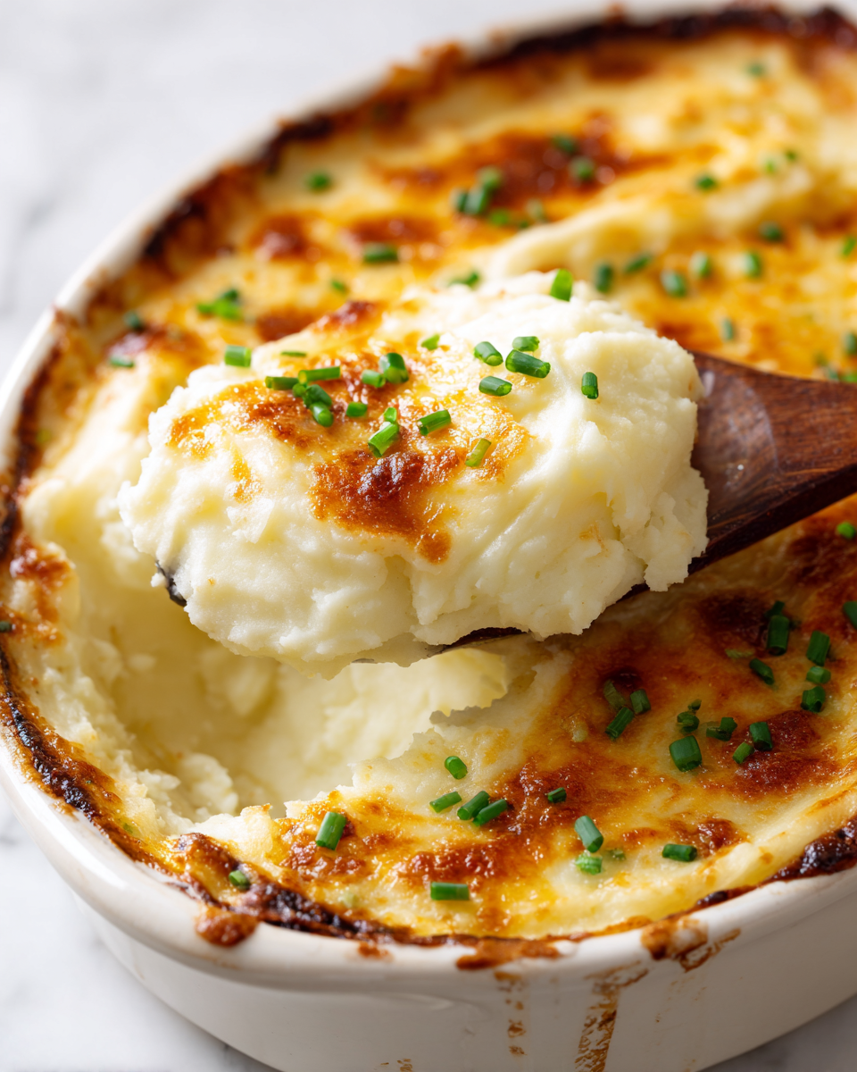 Creamiest Baked Mashed Potatoes Ever (Rich, Fluffy, Restaurant-Style) - Recipe Image