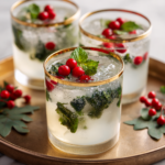 Festive White Christmas Mojitos with Coconut Rum & Mint (Holiday Cocktail)