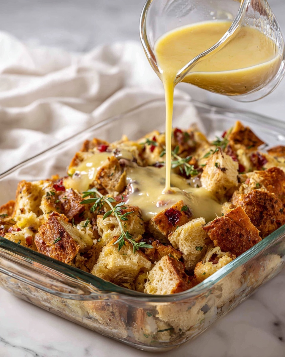 Overnight Eggs Benedict Casserole with Easy Blender Hollandaise - Recipe Image