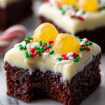 Gingerbread Brownies with Cream Cheese Frosting
