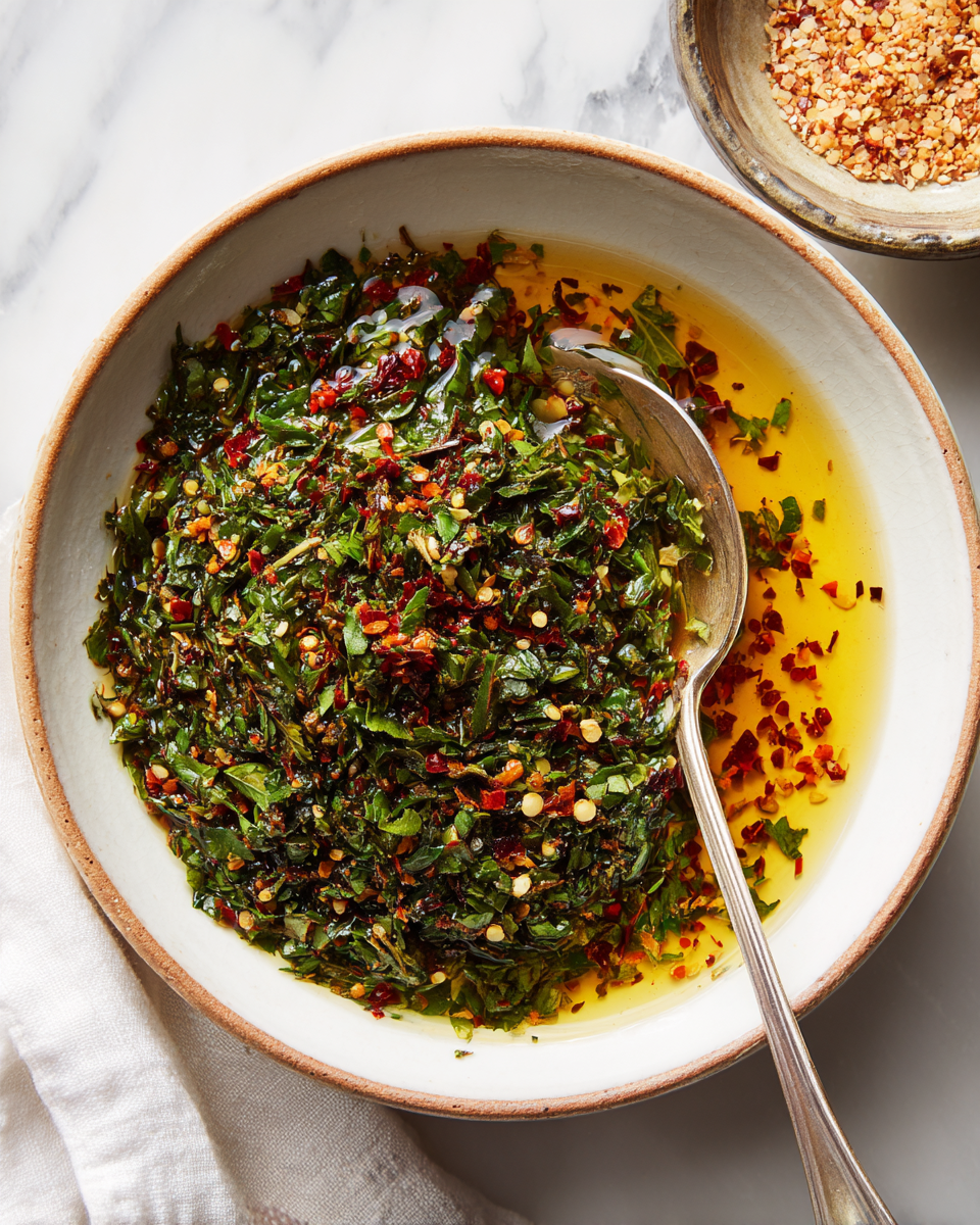 Authentic Chimichurri Sauce Recipe (Fresh Herb & Garlic Marinade) 4 Authentic Chimichurri Sauce Recipe (Fresh Herb & Garlic Marinade) - Recipe Image