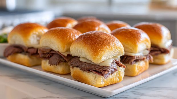 Roast Beef & Swiss Party Sliders