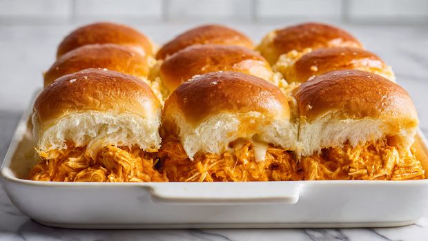 Super Bowl Buffalo Chicken Sliders - Recipe Image