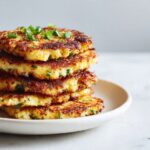 Crispy Cheddar Cauliflower Hash Browns (Low Carb)