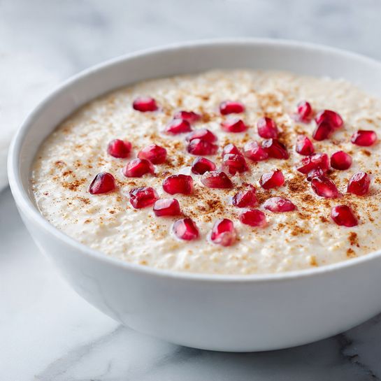 Creamy Ashura Wheat Pudding With Festive Toppings