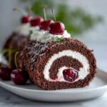 Black Forest Chocolate Roll With Cherry Swirl