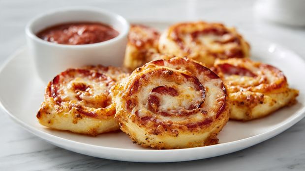 Pepperoni Pizza Roll-Ups for a Crowd - Recipe Image