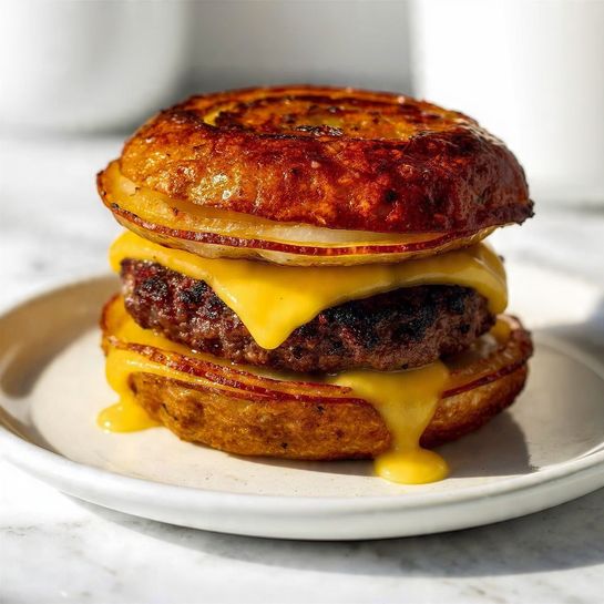 In-N-Out Flying Dutchman Copycat (Onion-Wrapped) – Secret Menu Burger at Home - Recipe Image