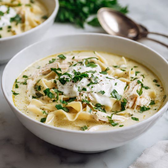 Creamy White Chicken Lasagna Soup 4 Creamy White Chicken Lasagna Soup - Recipe Image