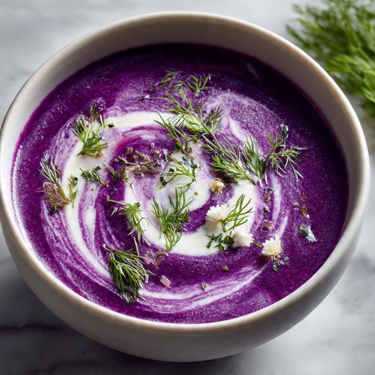 Creamy German Red Cabbage Soup