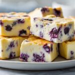 Blueberry Cheesecake Protein Breakfast Bars