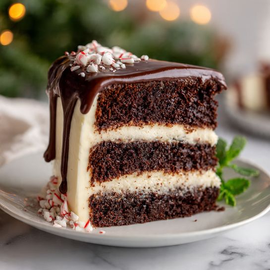 Peppermint Fudge Cake That Tastes Like a Bakery - Recipe Image