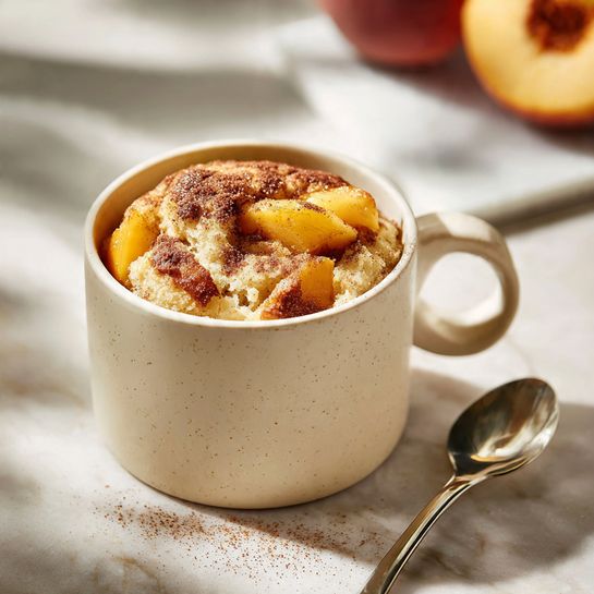 2-Minute Peach Cobbler Mug Dream