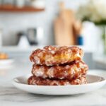 Air Fryer Apple Fritters With Warm Glaze