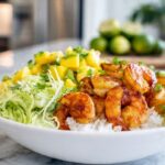 Chili Lime Shrimp Bowls with Mango Avocado Salsa