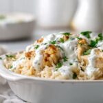 Easy Chicken Tzatziki Rice Casserole