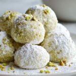 Soft Pistachio Snowball Cookies