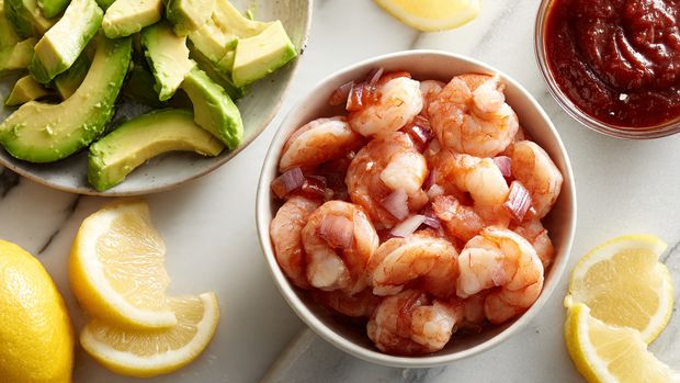Shrimp Cocktail Avocado Valentine Cups - Recipe Image