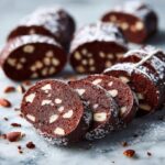 No-Bake Chocolate Salami with Condensed Milk and Pecans