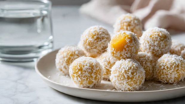 Coconut Mango Protein Bites