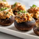Spicy Sausage Stuffed Mushrooms