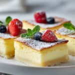 Lemon Cheesecake Custard Bars