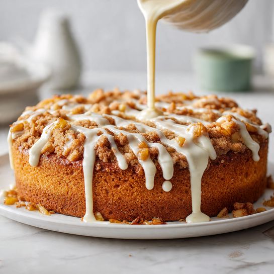 Southern Peach Cobbler Bundt Cake - Recipe Image
