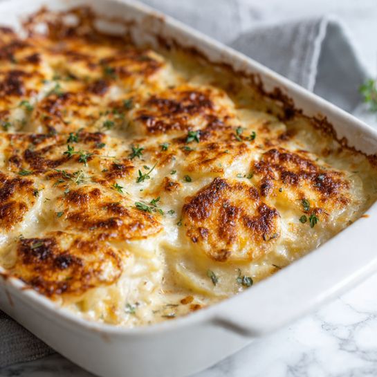 Ultra-Creamy Scalloped Potatoes With Boursin - Recipe Image