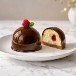 Chocolate Raspberry Cheesecake Domes