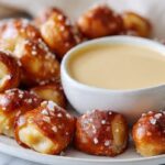Soft Pretzel Bites with Beer Cheese