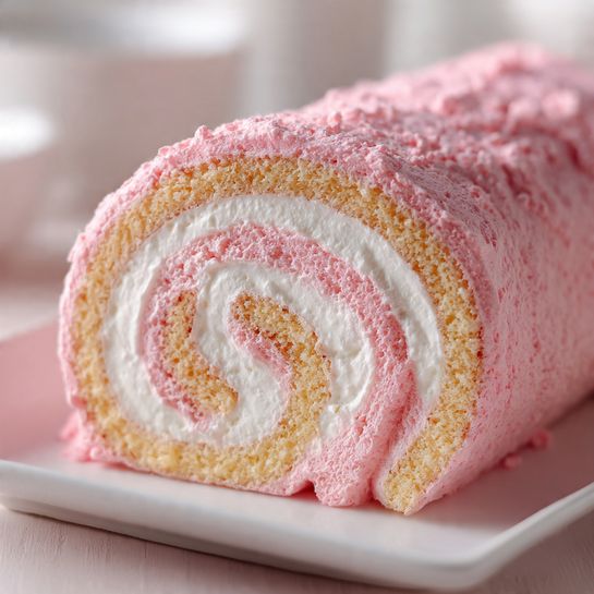 Japanese Cotton Candy Cake Roll - Recipe Image