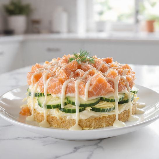 “Tender Velvet” Salmon Salad 4 “Tender Velvet” Salmon Salad - Recipe Image