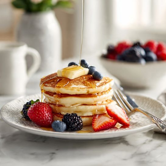 Overnight Sourdough Pancakes - Recipe Image