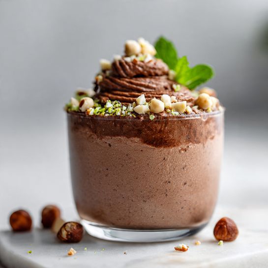 Healthy Chocolate Hazelnut Mousse That Feels Indulgent - Recipe Image