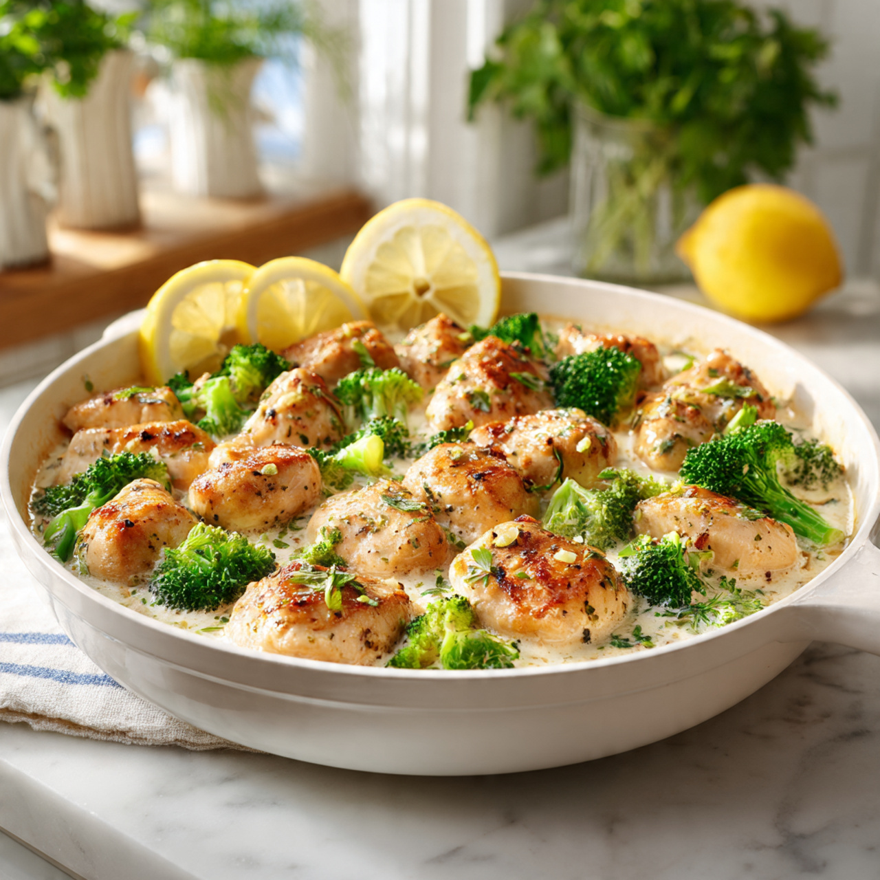 Garlic Parmesan Chicken & Broccoli - Recipe Image