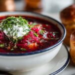 Cozy Chicken Borshch + Carrot Buns