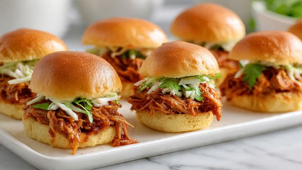 Super Bowl BBQ Pulled Pork Sliders