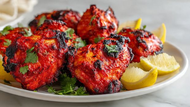 Oven Baked Tandoori Chicken Thighs
