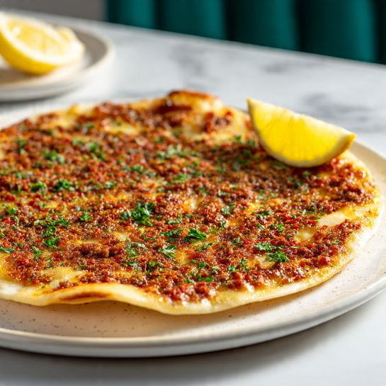 Lahmacun – Thin Turkish Pizza - Recipe Image